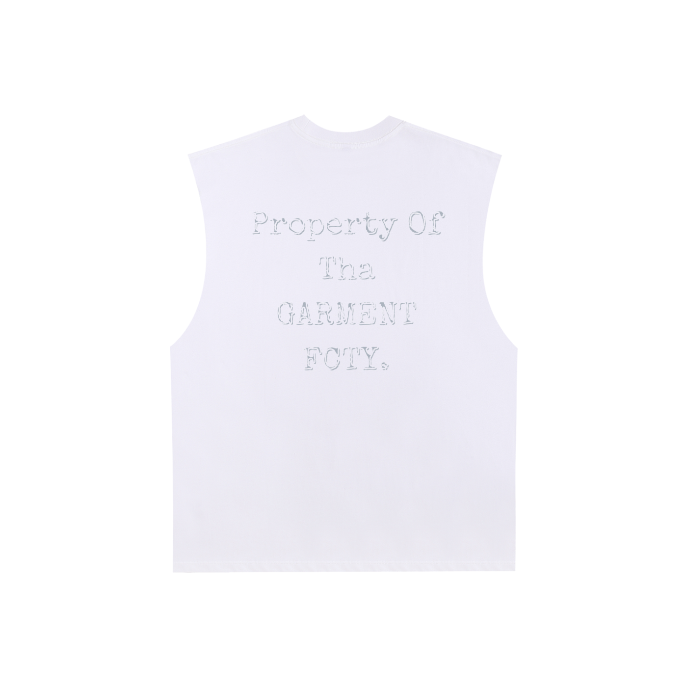 Raw Edge Cotton Tank Top